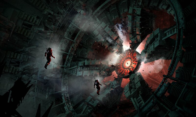 Astronauts in Wreckage