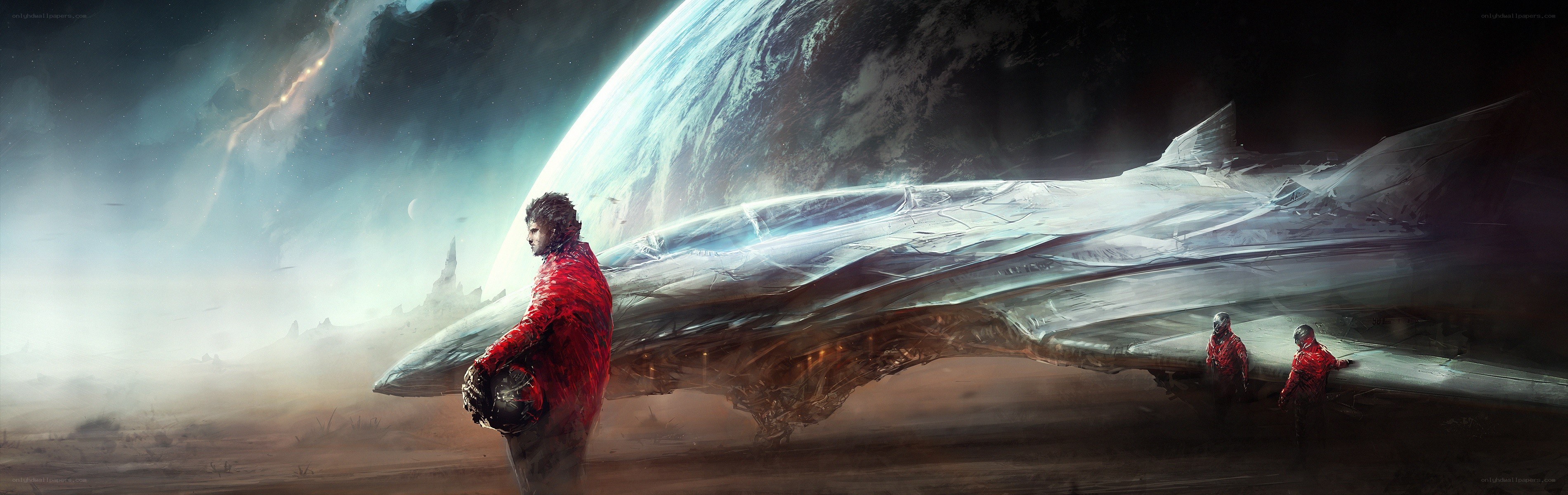astronauts on alien planet