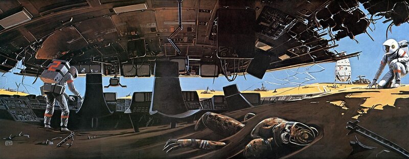 astronauts on alien planet