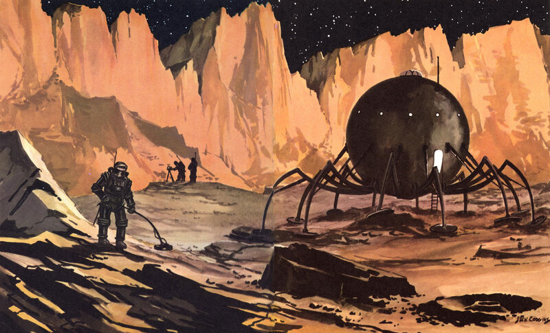 Astronauts on alien planet