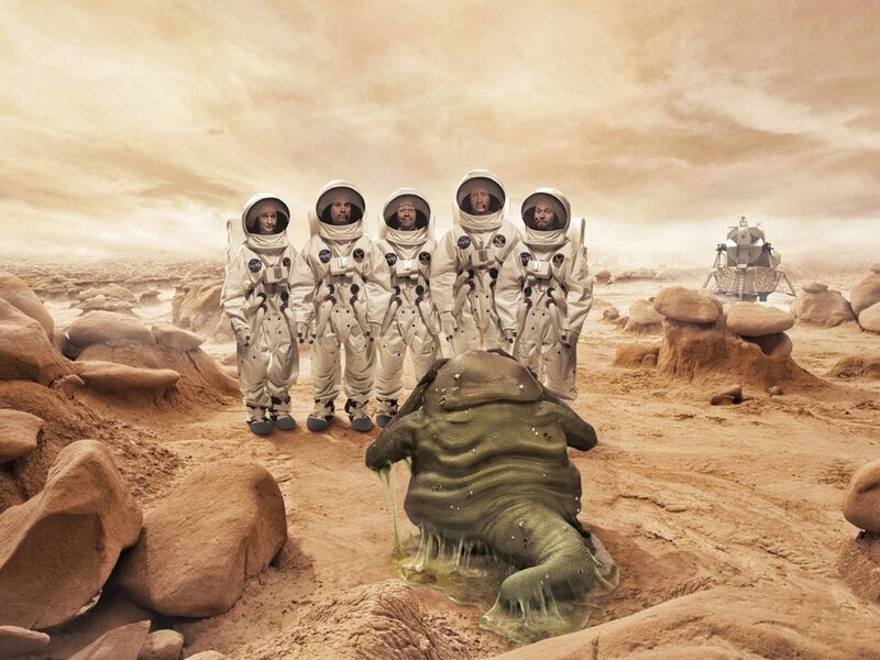 Astronauts on Alien Planet — Brown