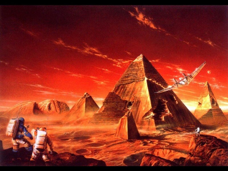 Astronauts on Alien Planet — Red