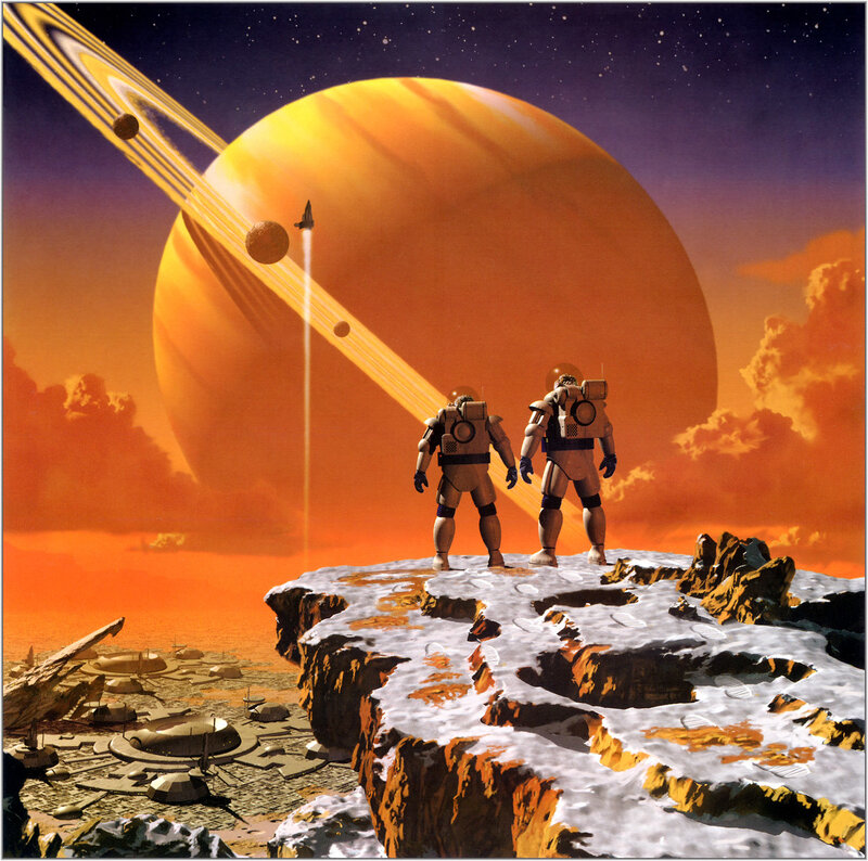 Astronauts on alien world