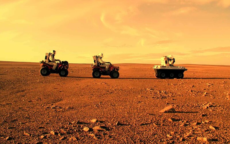 Astronauts on Mars — Orange
