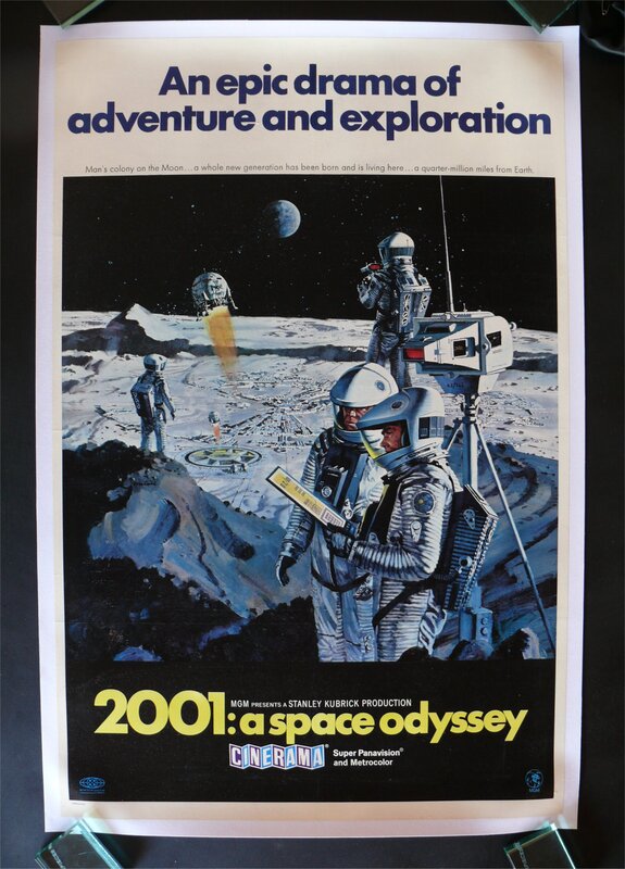 Astronauts on Moon Surface — Black