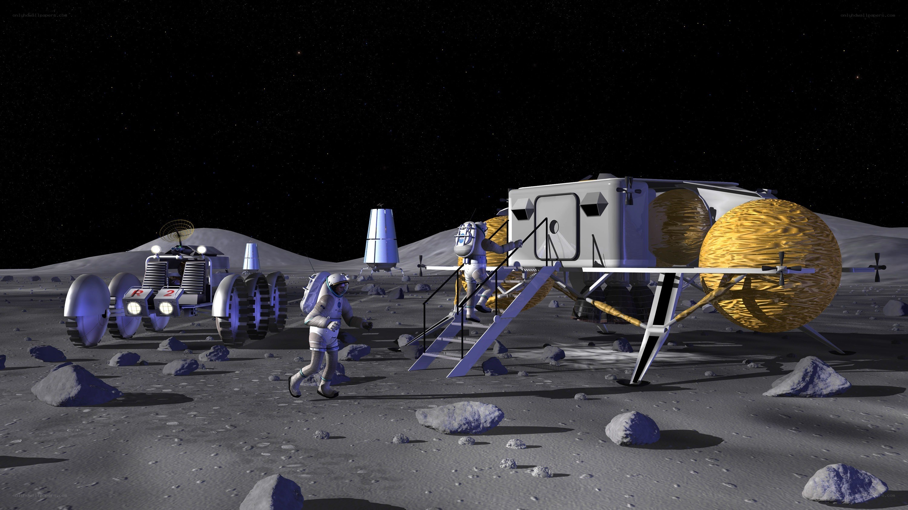 Astronauts on the Moon