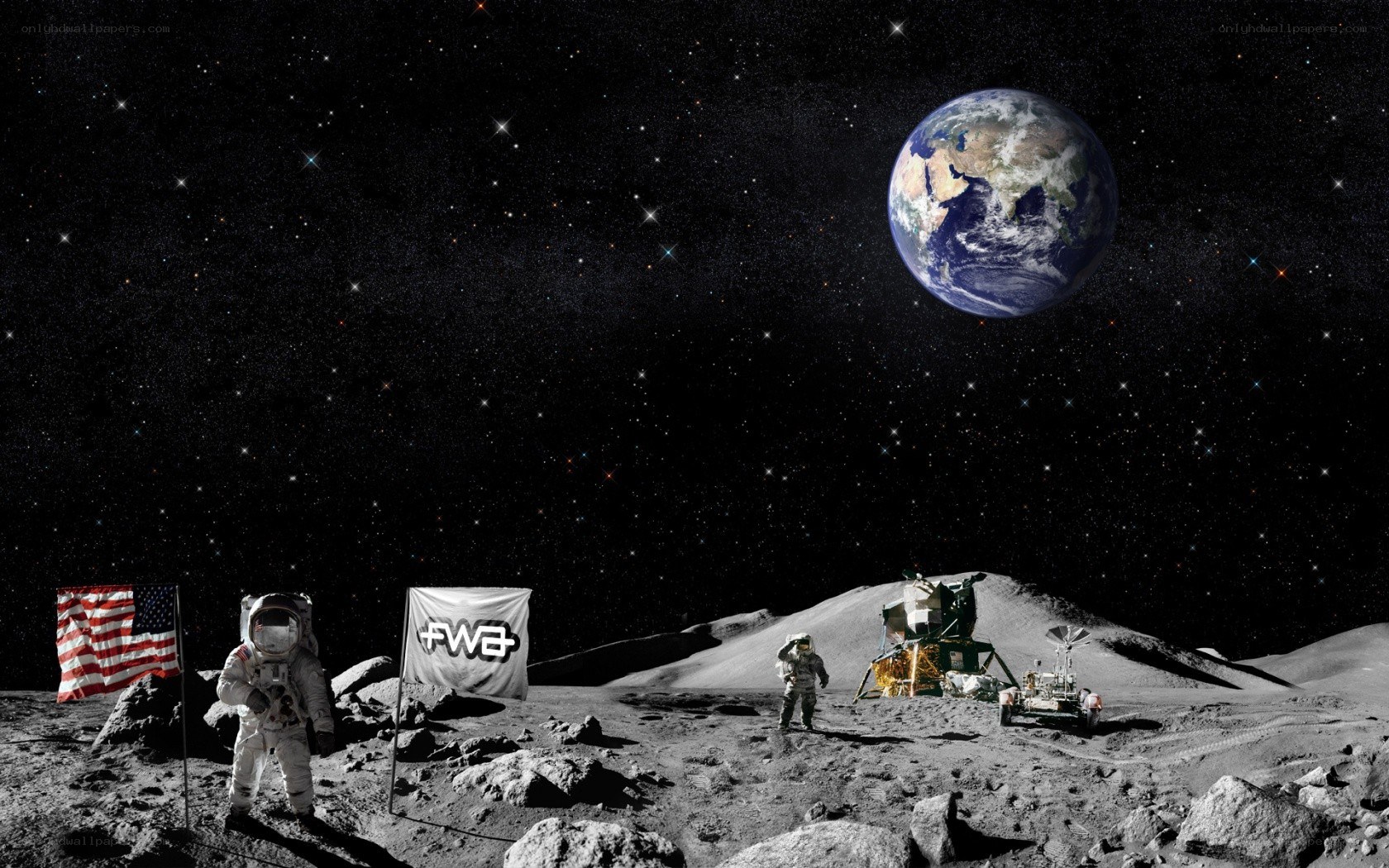Astronauts on the Moon