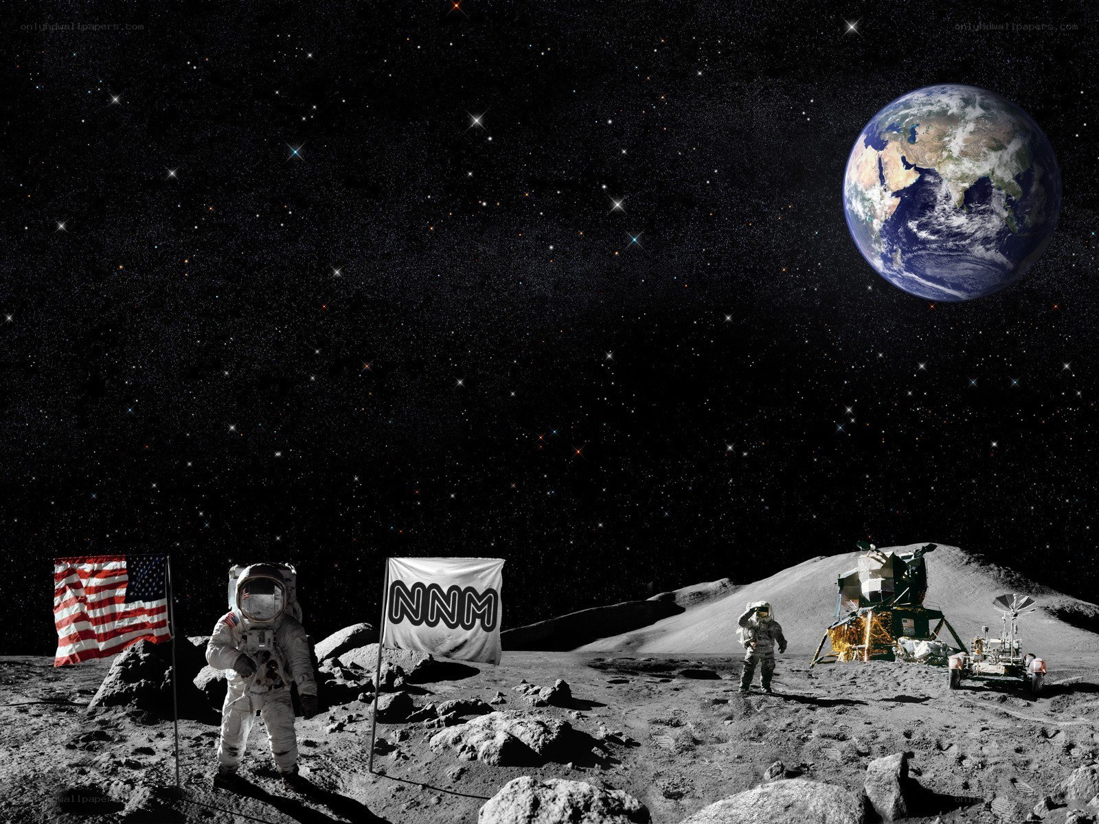 Astronauts on the Moon