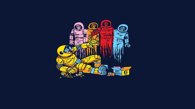 Astronauts with Skeletons