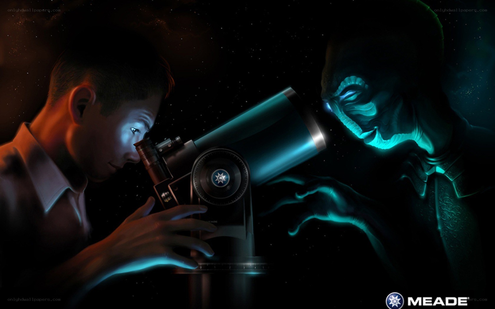 Astronomer with alien encounter