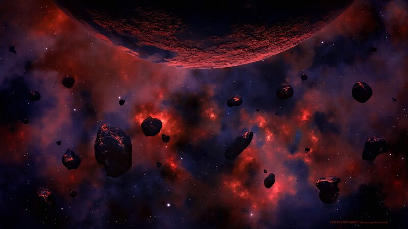 Astronomical asteroid field
