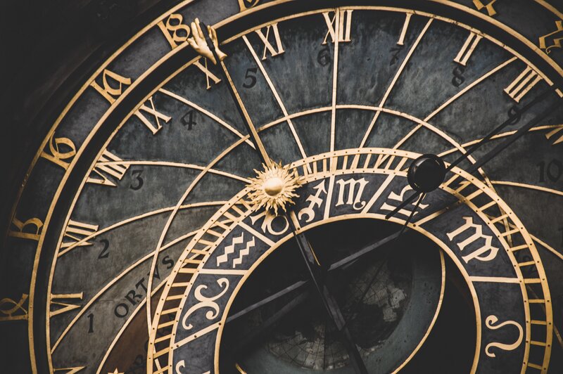Astronomical Clock Face — Black