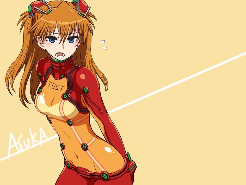 Asuka in a test suit