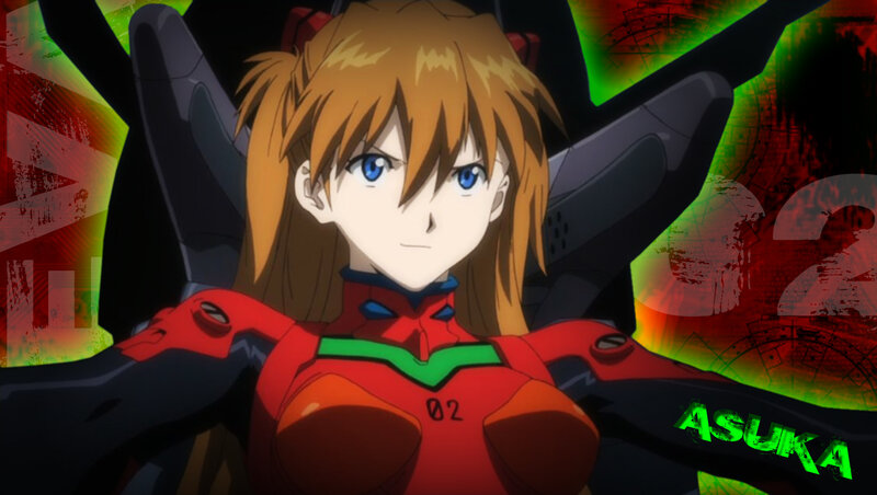Asuka in Evangelion