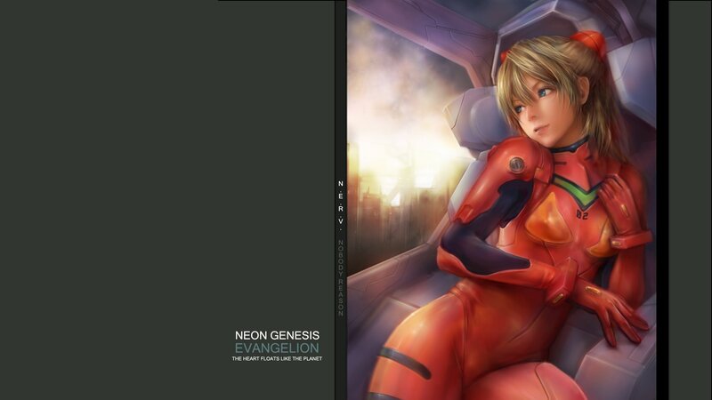Asuka in Evangelion cockpit
