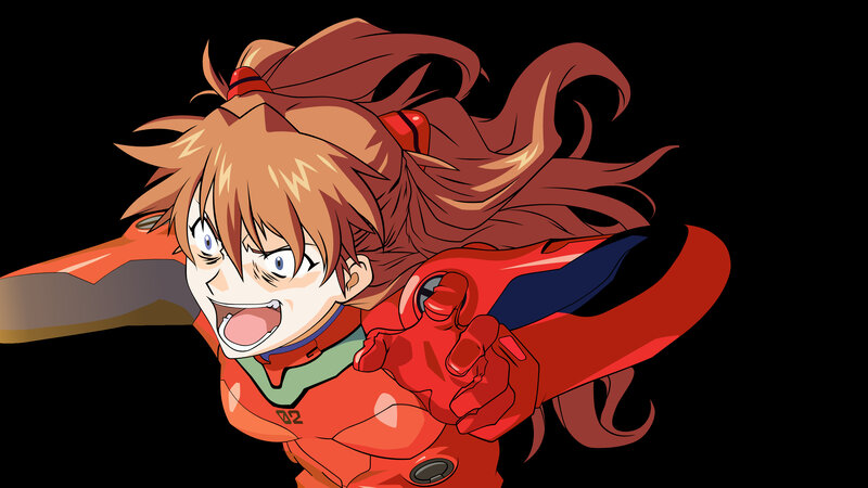 Asuka in Evangelion suit