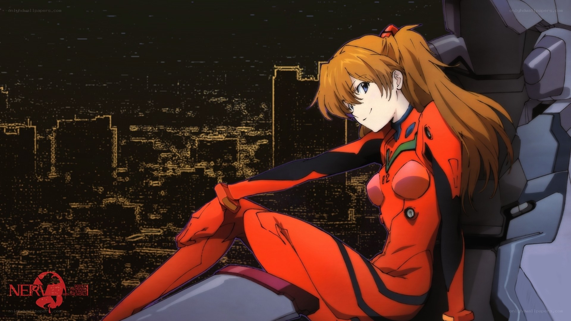 Asuka in orange suit