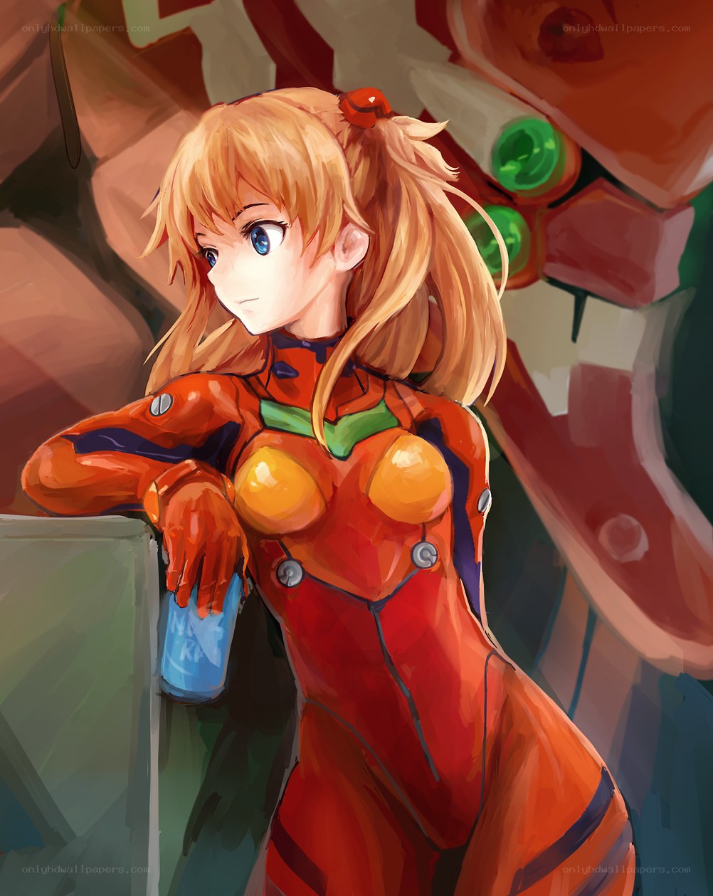 Asuka in plugsuit