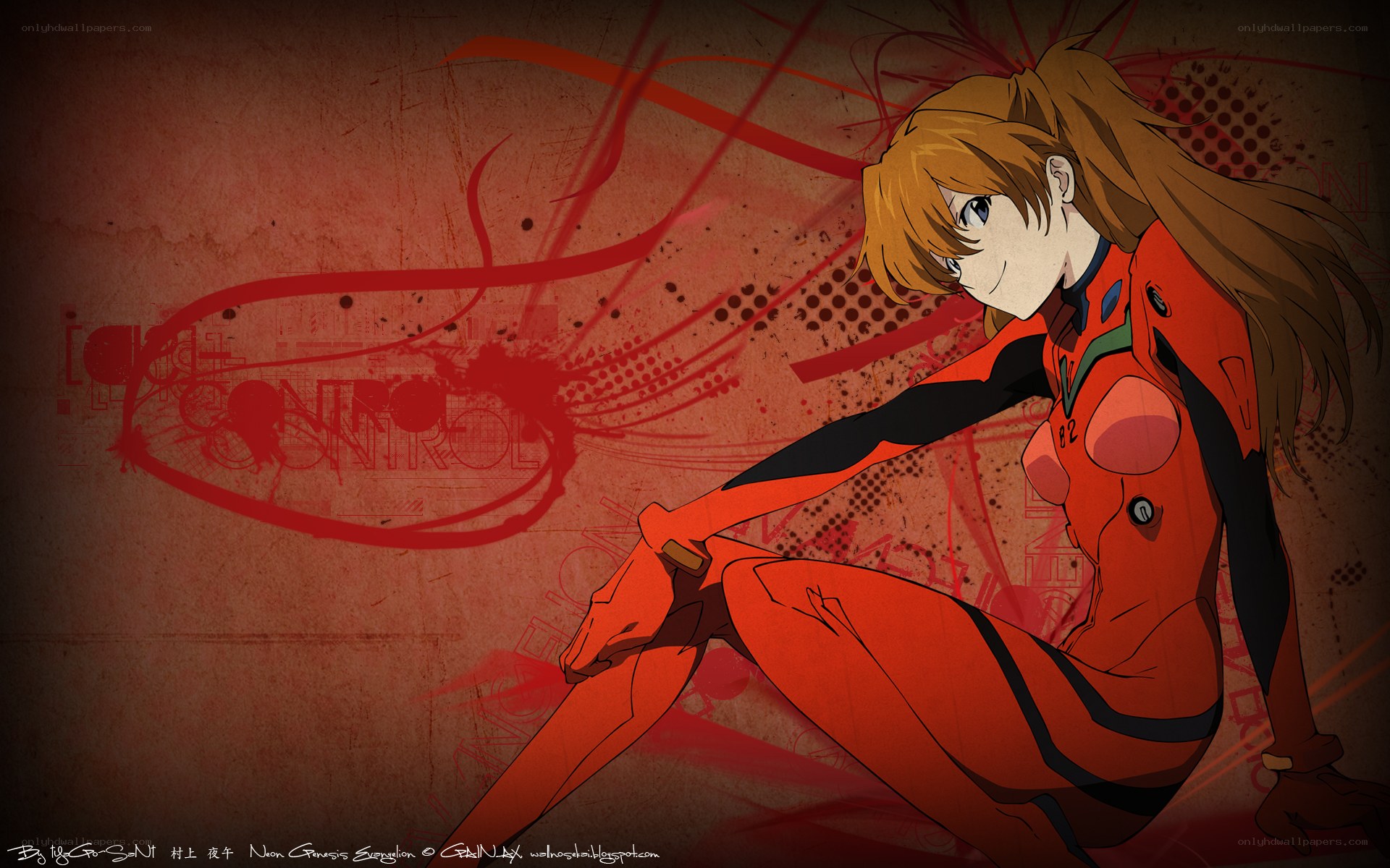 Asuka in red plug suit