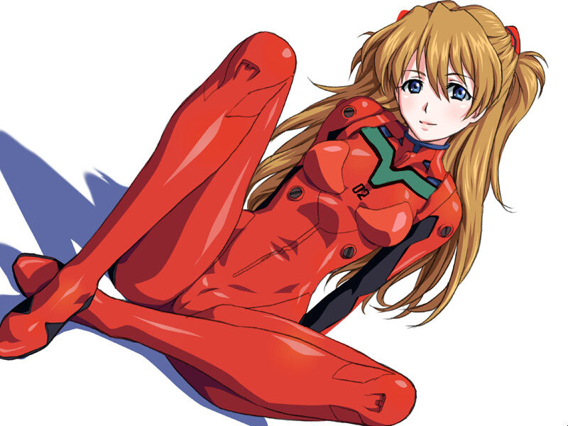 Asuka in red plug suit