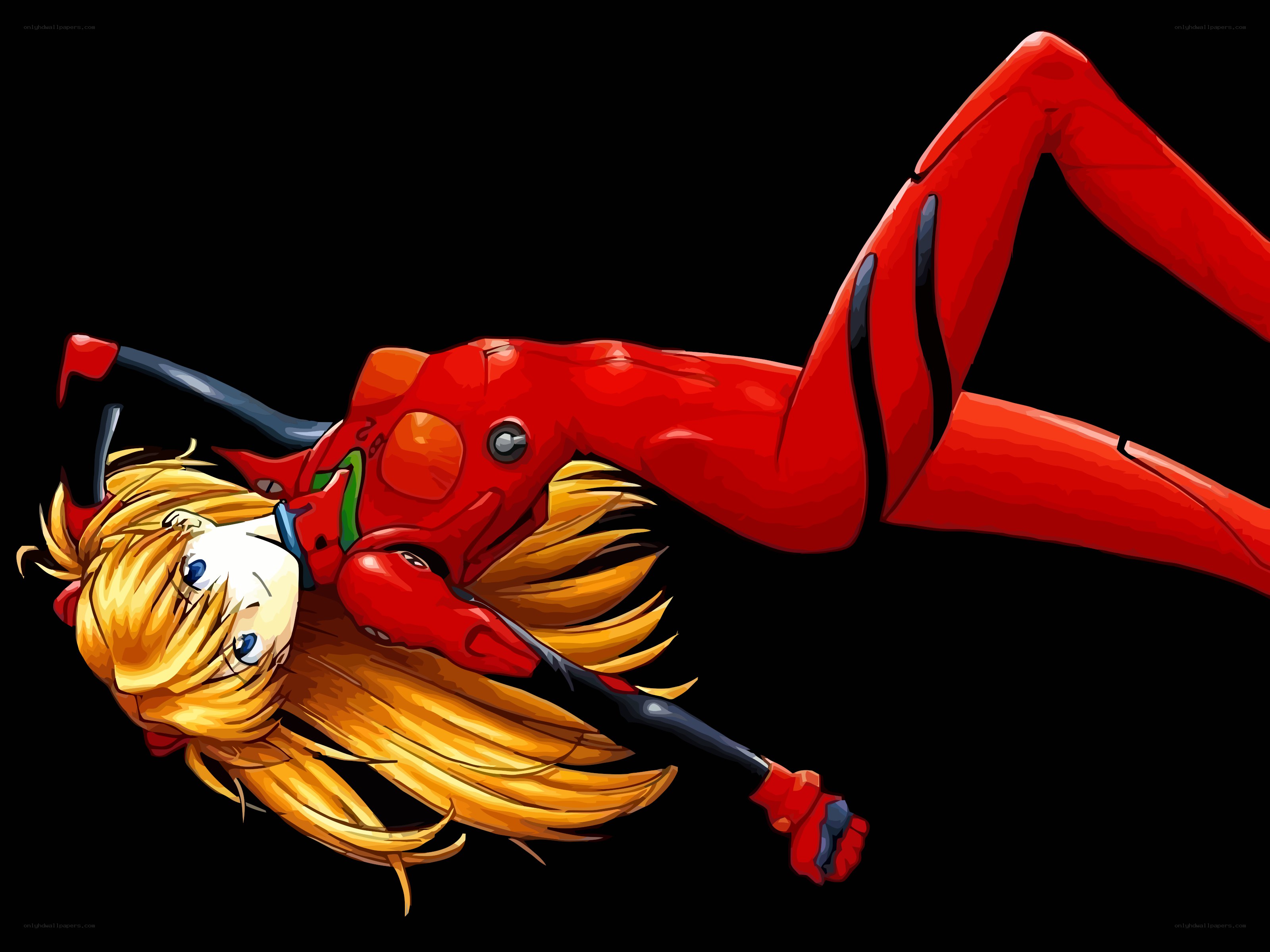 Asuka in red plug suit