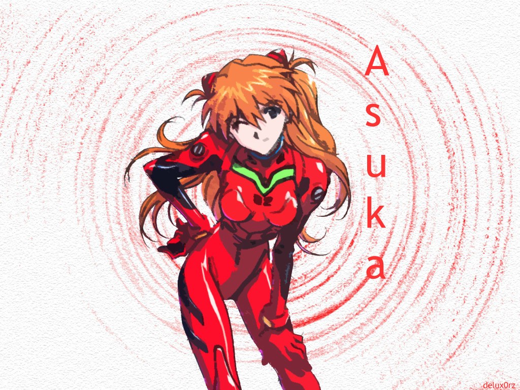 Asuka in red plug suit