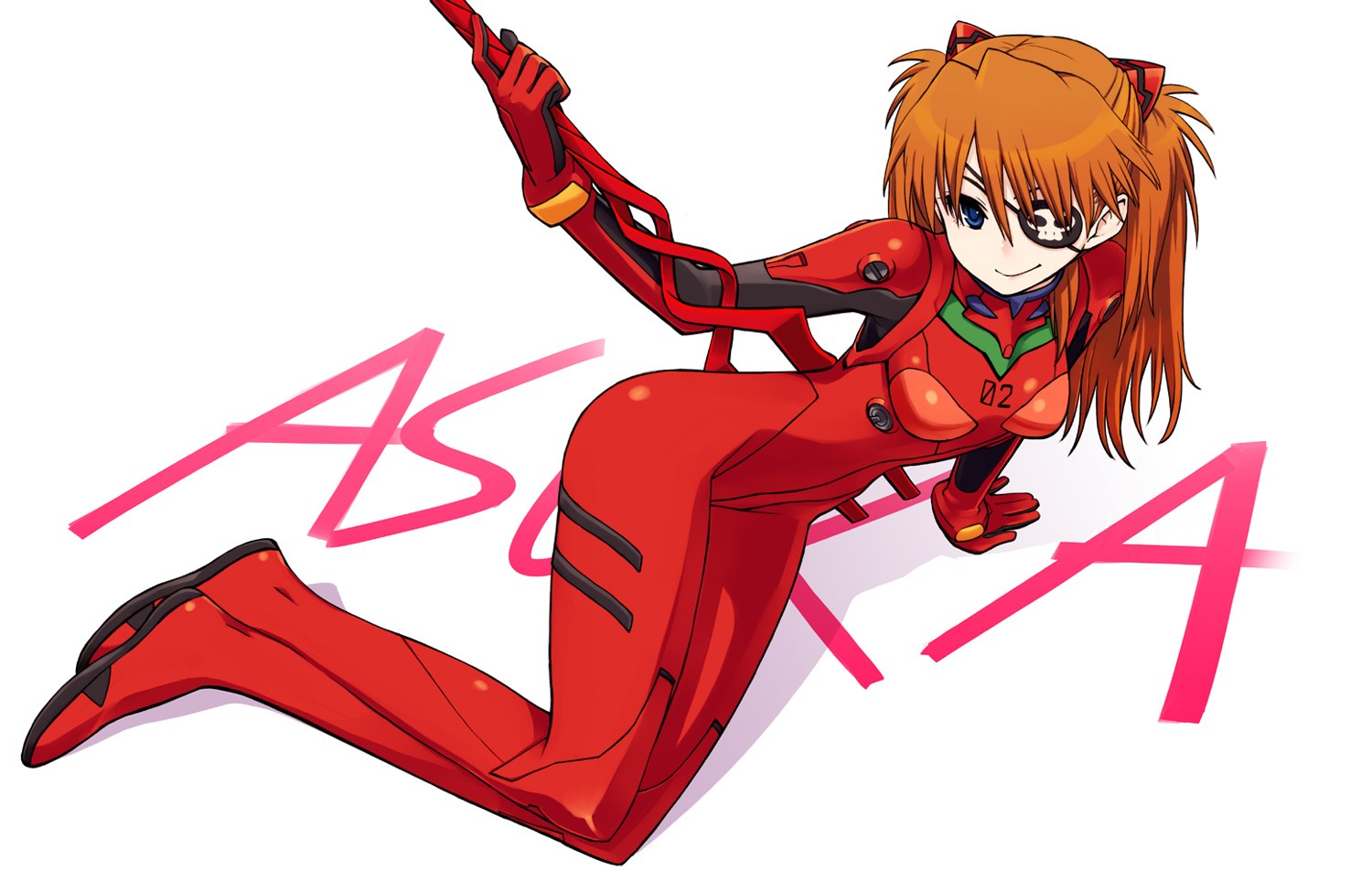 Asuka in red plug suit