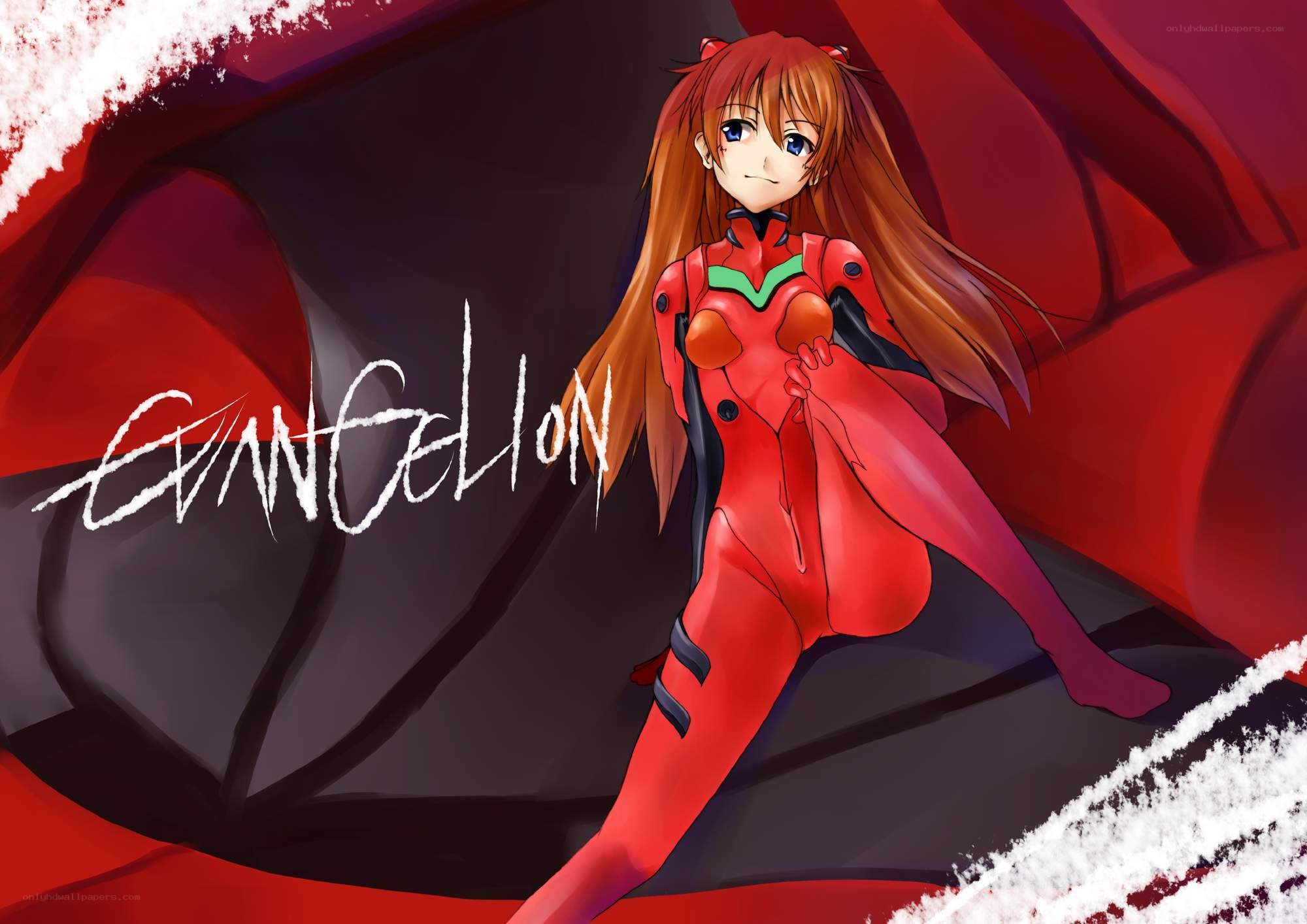 Asuka in red plug suit