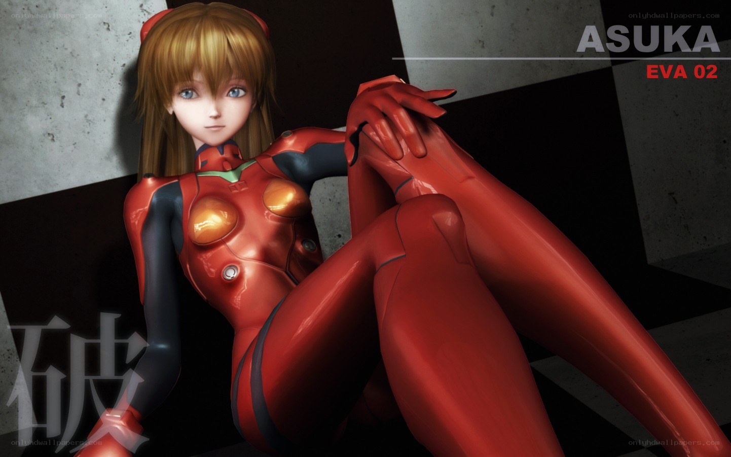Asuka in red plug suit