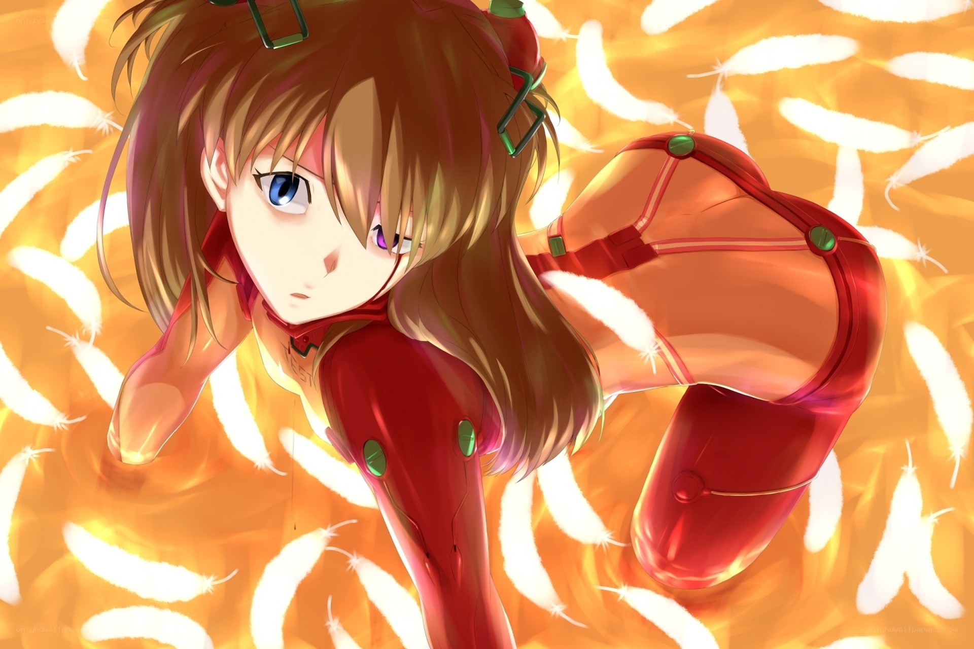 Asuka in red plug suit