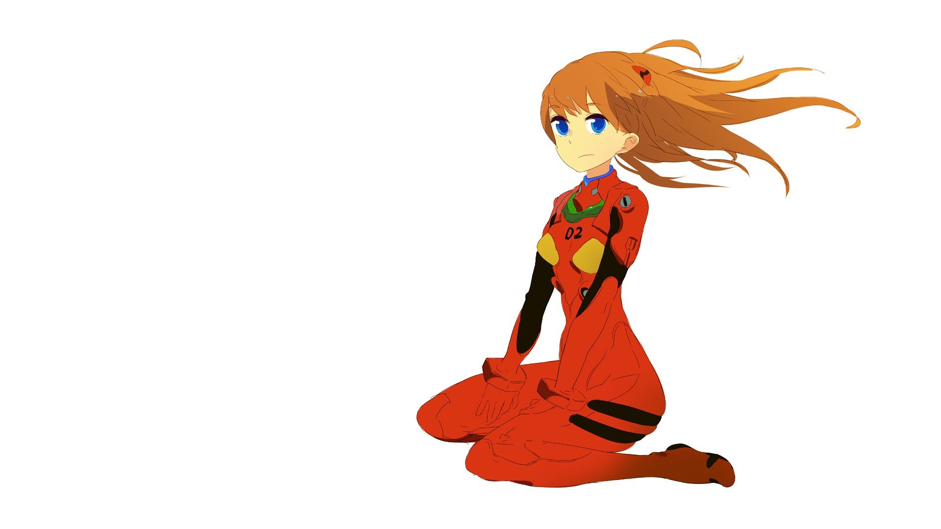 Asuka in red plug suit