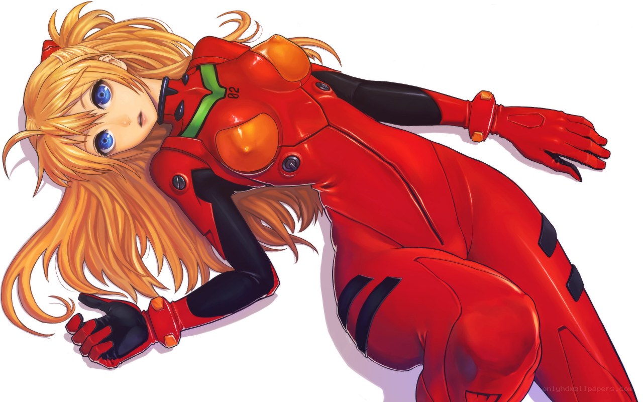 Asuka in red plug suit
