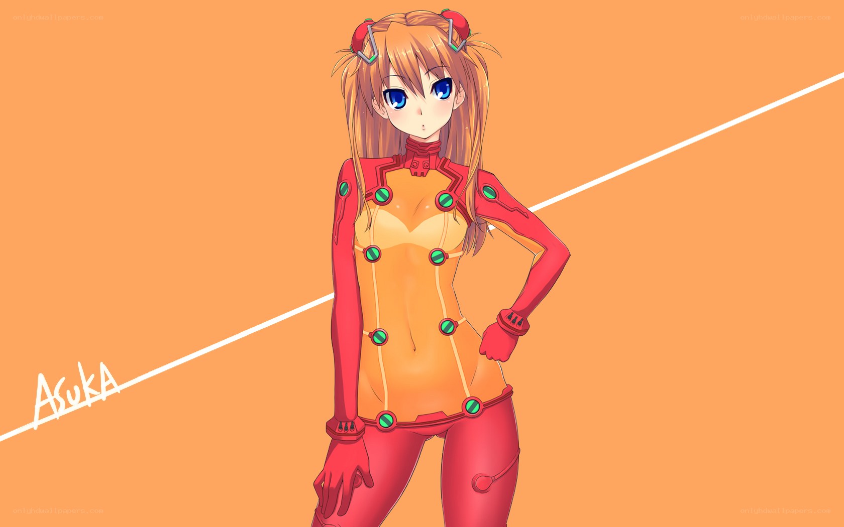 Asuka in red suit