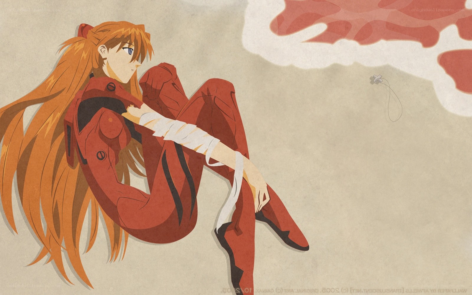 Asuka in red suit