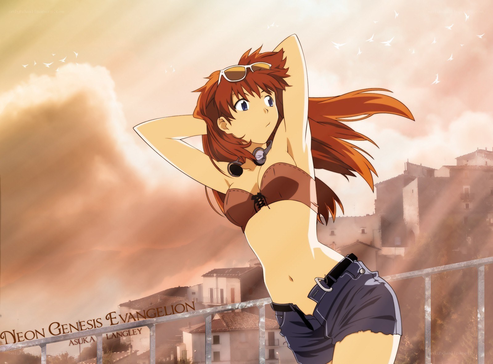 Asuka Langley in a bikini