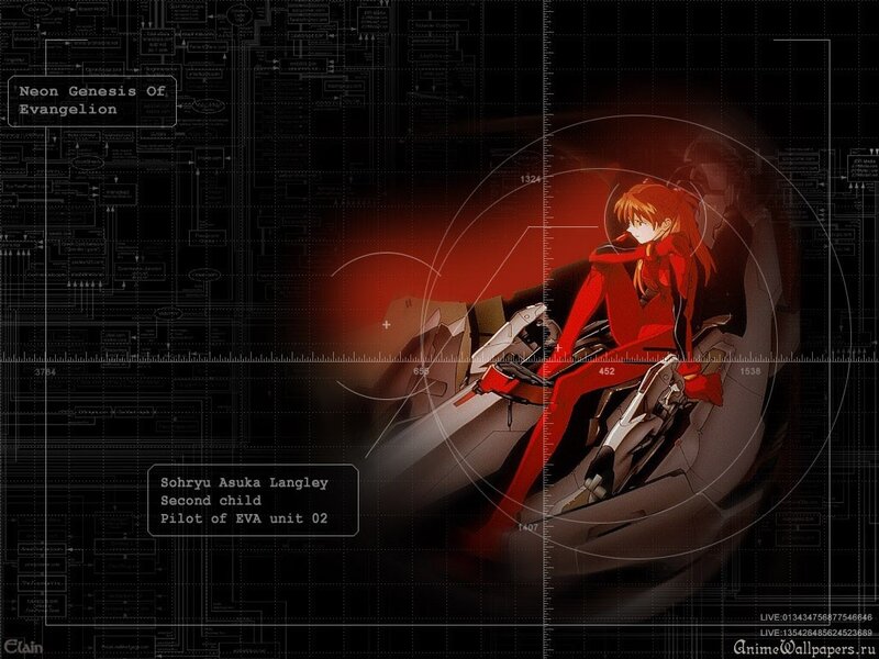 Asuka Langley in EVA-02 cockpit
