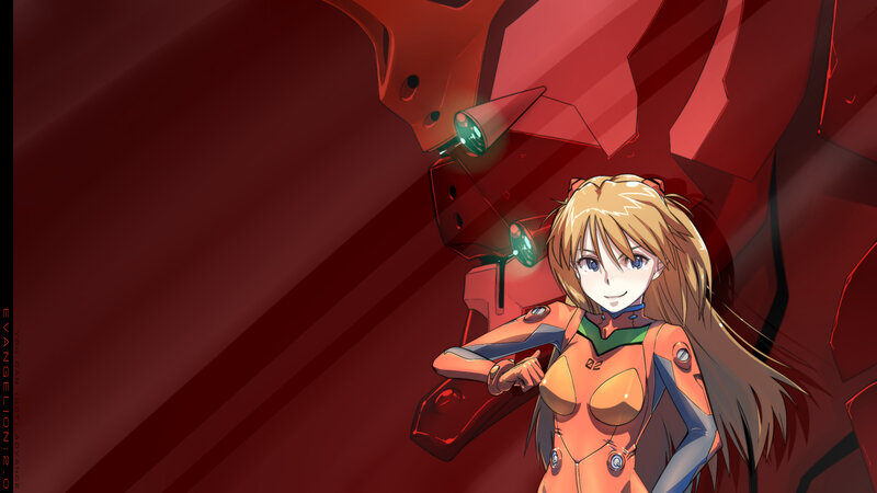 Asuka Langley in orange plug suit