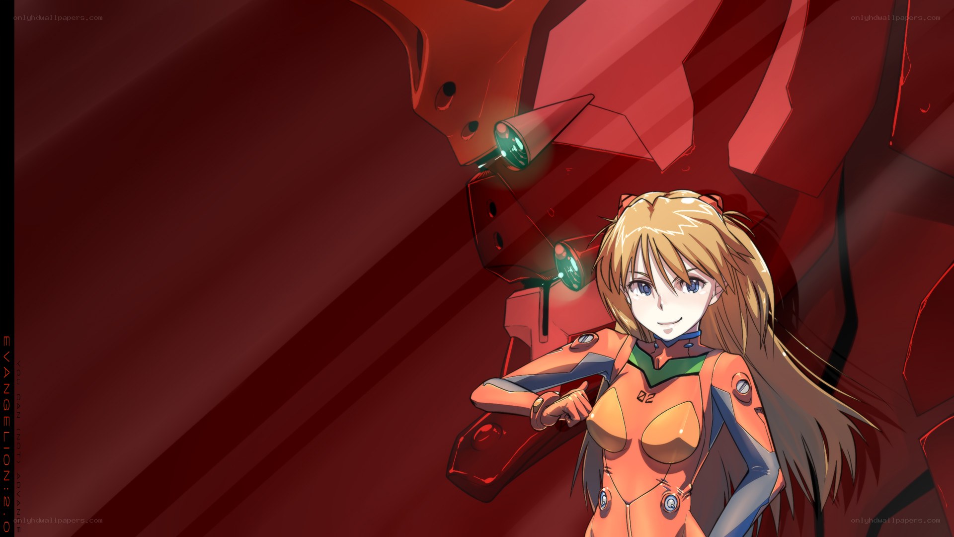 Asuka Langley in orange plug suit