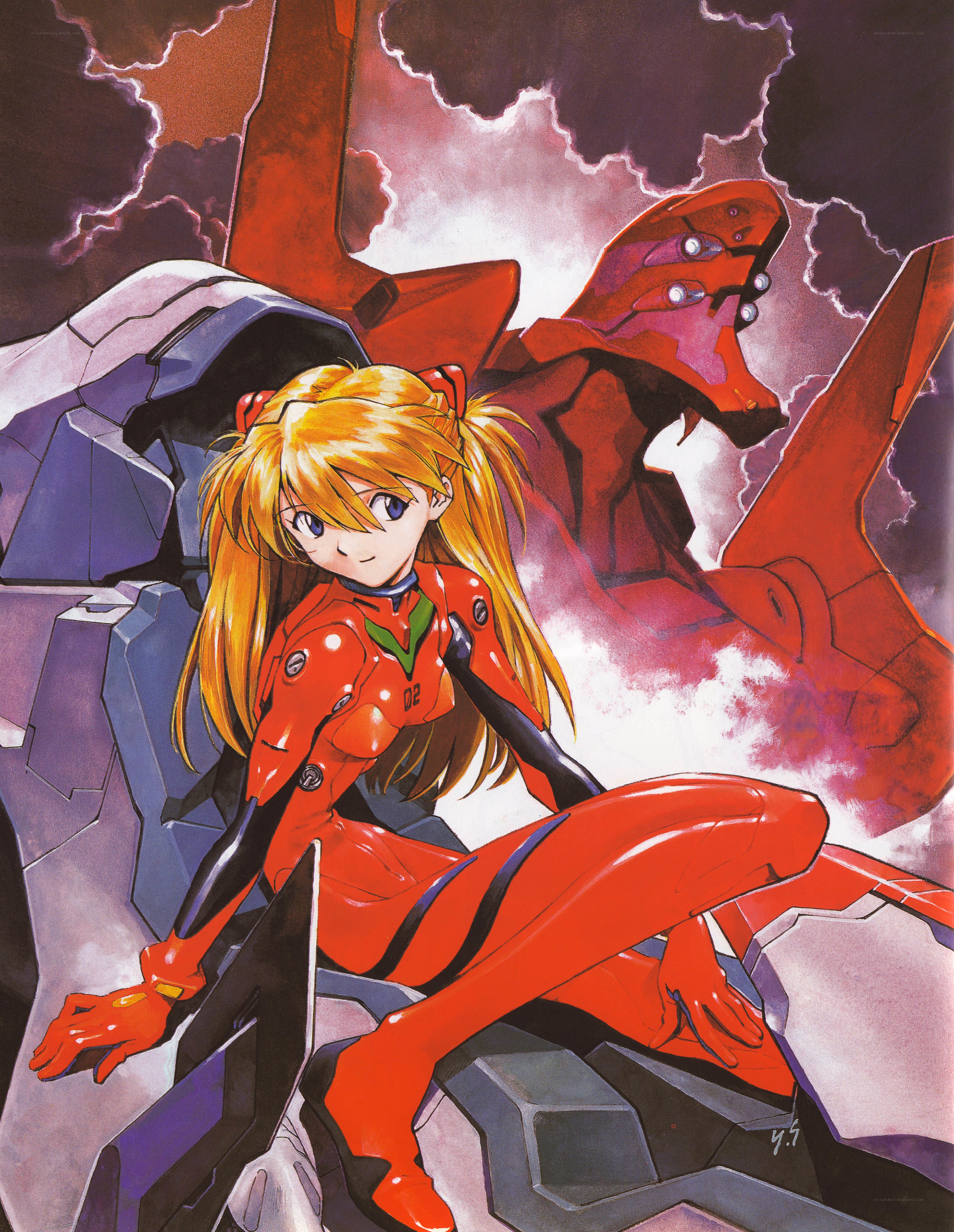 Asuka Langley in red plug suit
