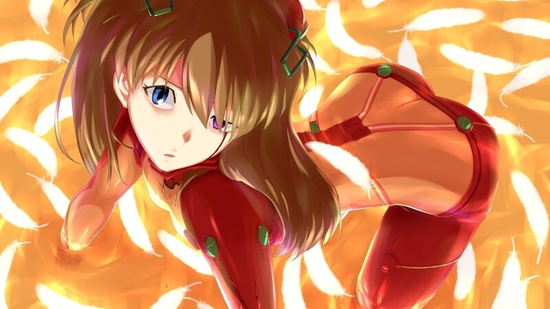 Asuka Langley in red plug suit