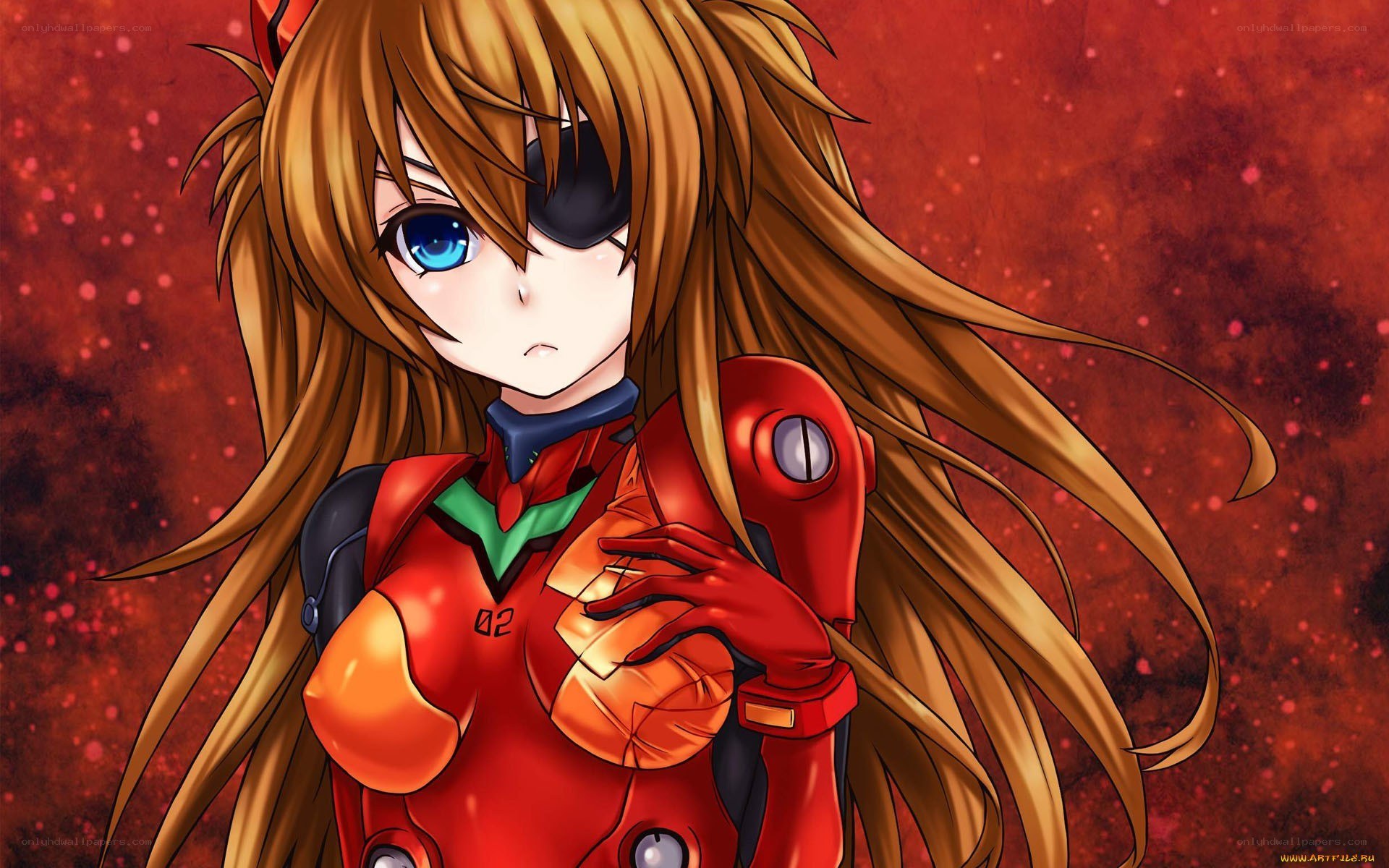 Asuka Langley in red plug suit