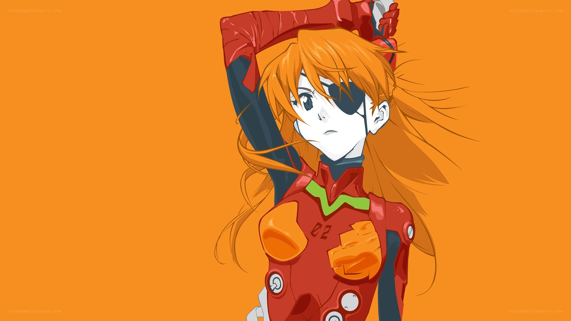 Asuka Langley in red plug suit