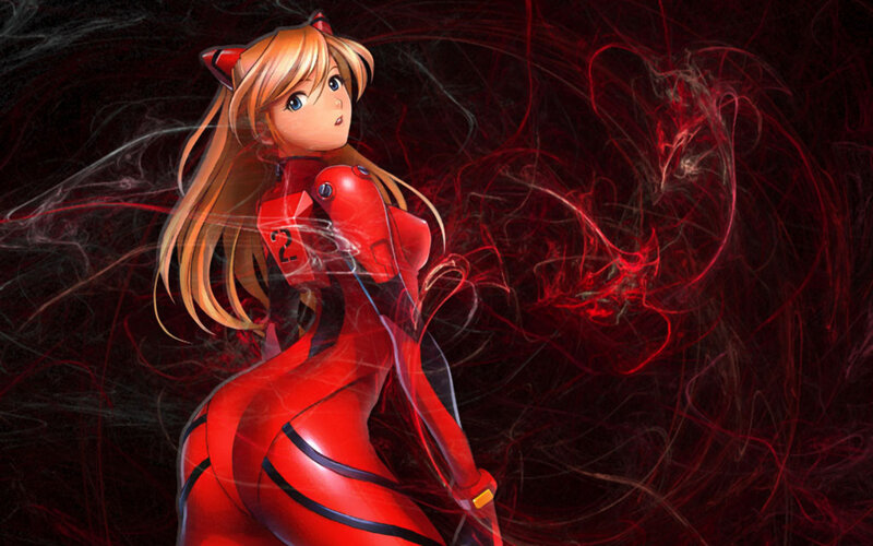 Asuka Langley in red plug suit