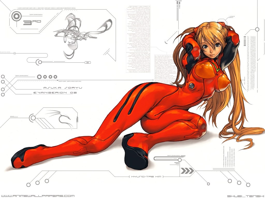 Asuka Langley in red plug suit