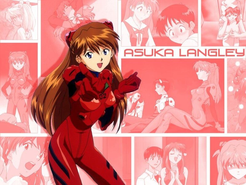 Asuka Langley in Red Suit — Dynamic, Anime