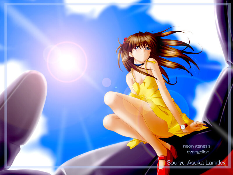 Asuka Langley in yellow dress