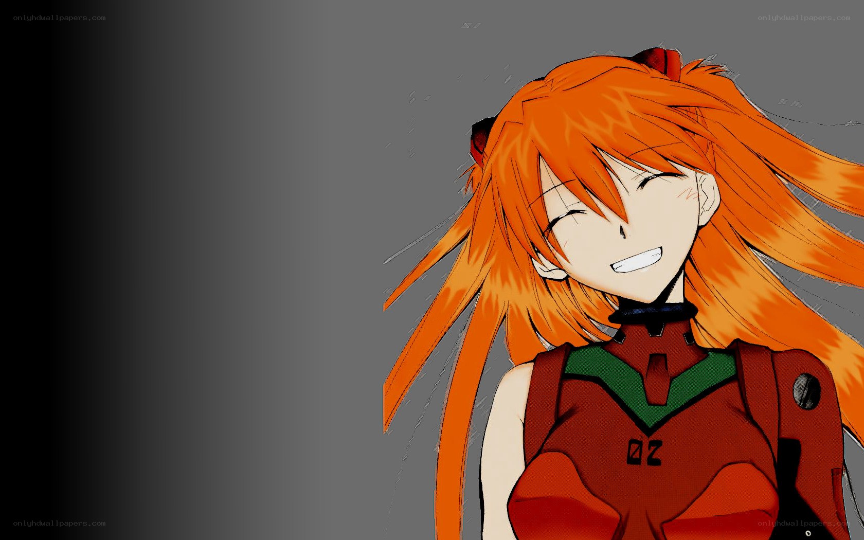 Asuka Langley smiling