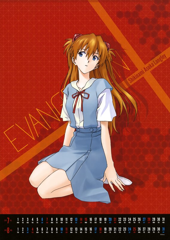Asuka Langley Soryu calendar