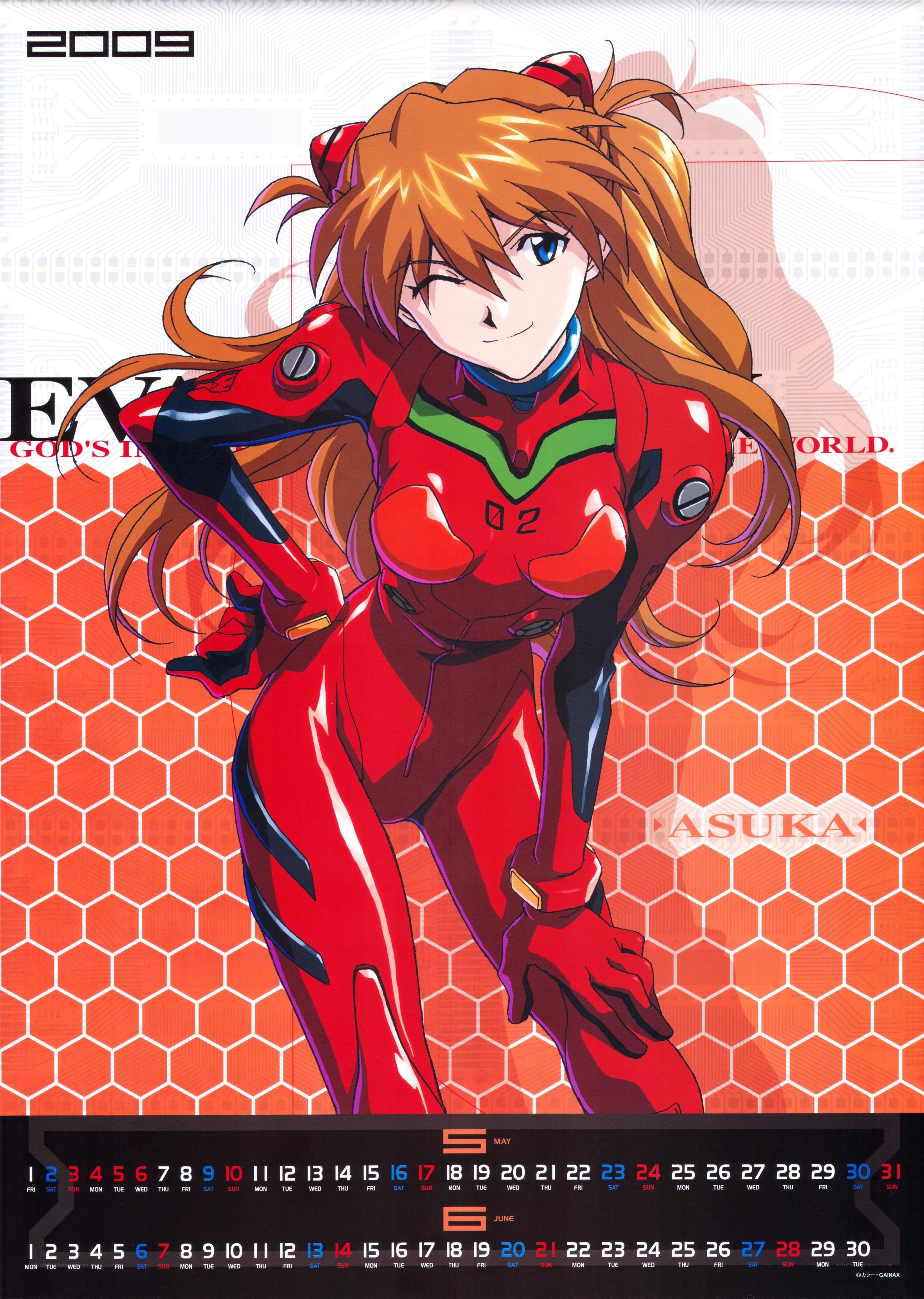 Asuka Langley Soryu calendar