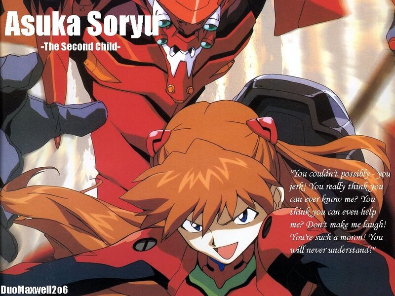 Asuka Soryu in Evangelion
